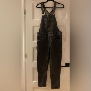Levi’s black denim overalls